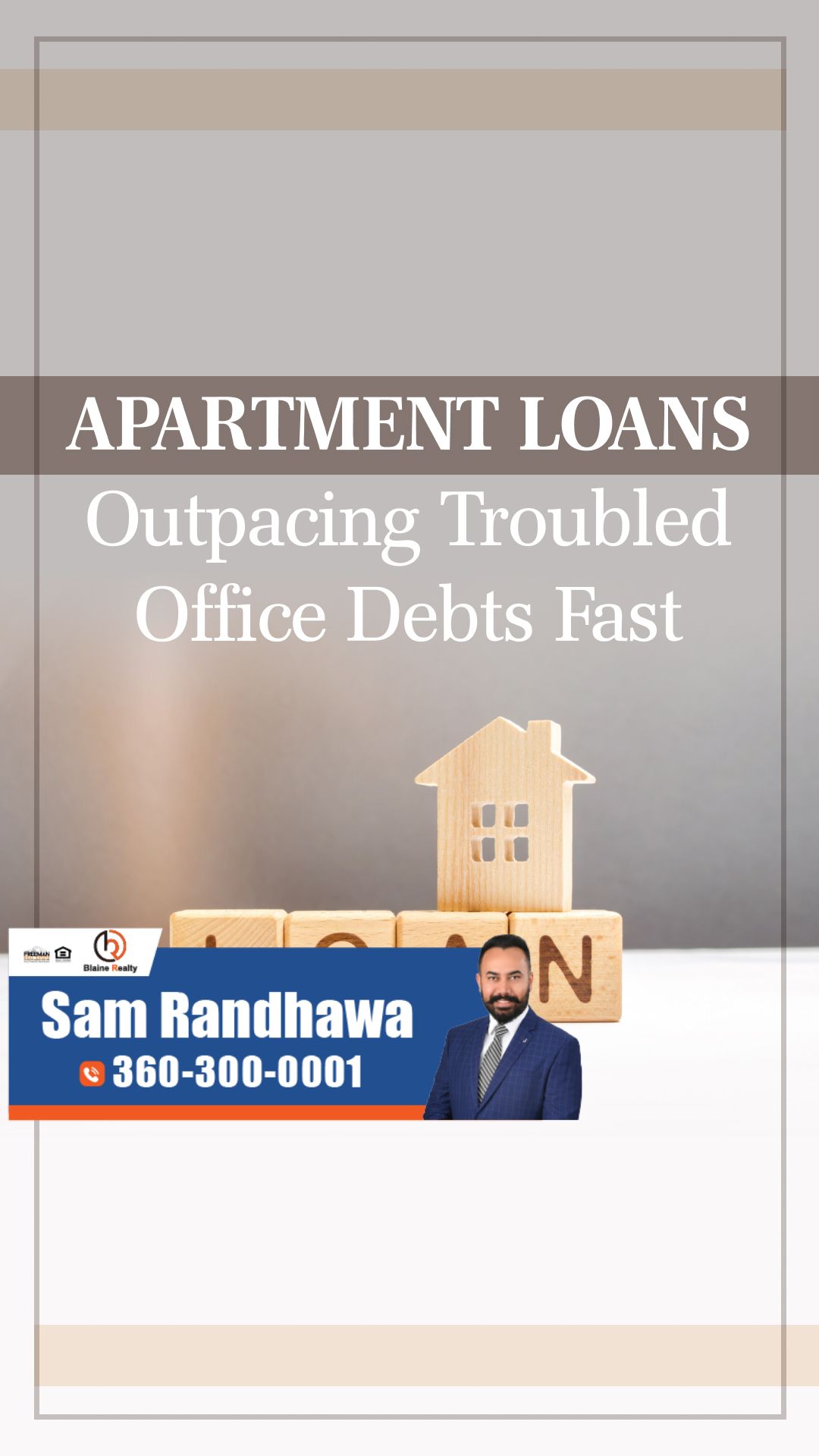 Apartment Loans Outpacing Troubled Office Debts Fast