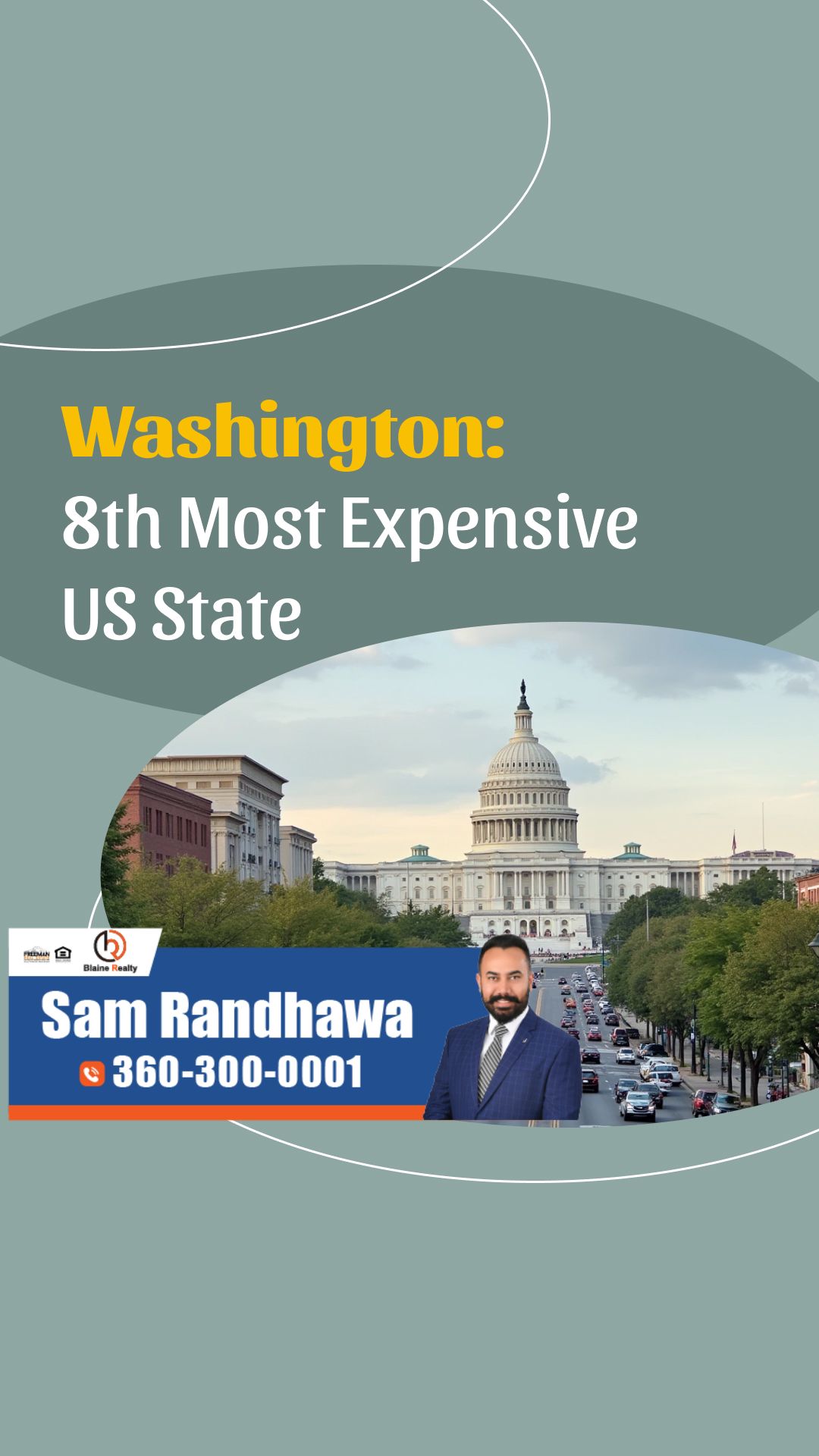 Washington: America’s 8th Most Expensive State to Live